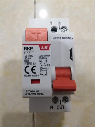 RCBO LS 1P-N 16A 30mA 4.5KA ( RKP 1P-N )